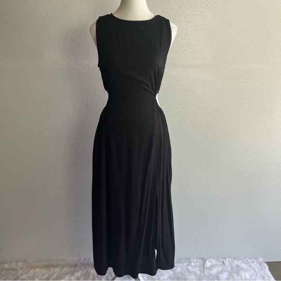 NWT Women's Summer Sleeveless Cutout Maxi Dress Bodycon Slit Beach Wedding SMALL - Picture 7 of 17